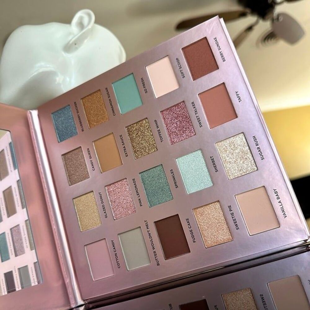 NIB ICONIC LONDON Treat Yourself Eyeshadow Palette Colorful Neutrals Pastels - Picture 11 of 12